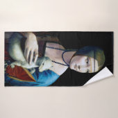 De Dame met een Ermine, Leonardo da Vinci Badhanddoek (Badhanddoek)