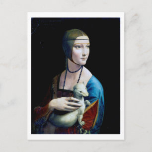De Dame met een Ermine, Leonardo da Vinci Briefkaart