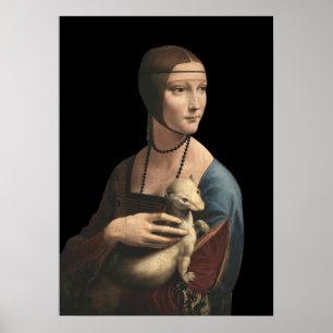 De dame met een ermine - Leonardo Da Vinci Poster