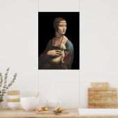 De dame met een ermine - Leonardo Da Vinci Poster (Keuken)
