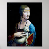 De Dame met een Ermine, Leonardo da Vinci Poster (Voorkant)