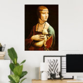 De Dame met een Ermine, Leonardo Da Vinci Poster (Thuiskantoor)