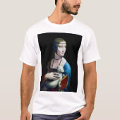De Dame met een Ermine, Leonardo da Vinci T-shirt (Voorkant)