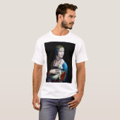 De Dame met een Ermine, Leonardo da Vinci T-shirt (Voorkant volledig)