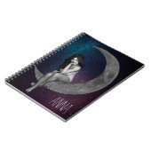 De dame op de maan notitieboek (Linkerzijde)