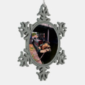 De Dame Tin Sneeuwvlok Ornament (Links)