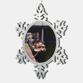 De Dame Tin Sneeuwvlok Ornament (Rechts)