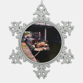 De Dame Tin Sneeuwvlok Ornament