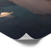 De Dame van de Digitale Kunst van het Meer Poster (Hoek)