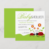 De dame van de douane buigt neutraal baby shower kaart (Voorkant / Achterkant)