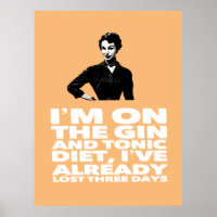 de  dame van de Gin en de Tonic Diet