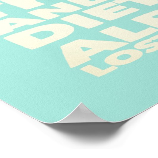 de  dame van de Gin en de Tonic Diet Poster (Hoek)