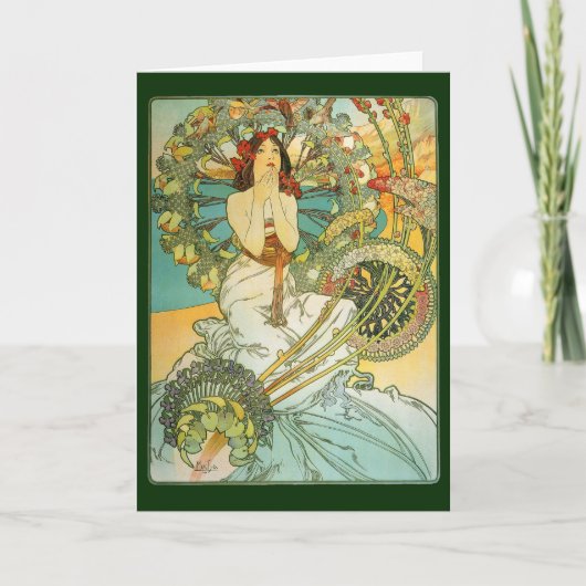 De Dame van de Jugendstil en de Nota of het Kaart (Voorkant)