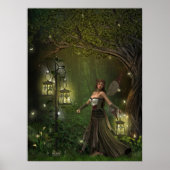 De Dame van de Lantaarns Druk Poster (Voorkant)