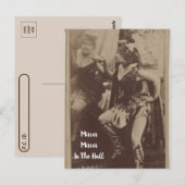 De dame van de postoversteek in het Briefkaart Mi (Voorkant / Achterkant)