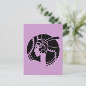 De Dame van het art deco Briefkaart (Staand voorkant)