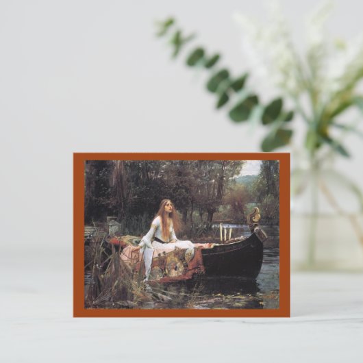 De dame van het Briefkaart van de Sjalot (Staand voorkant)