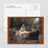 De dame van het Briefkaart van de Sjalot (Voorkant / Achterkant)