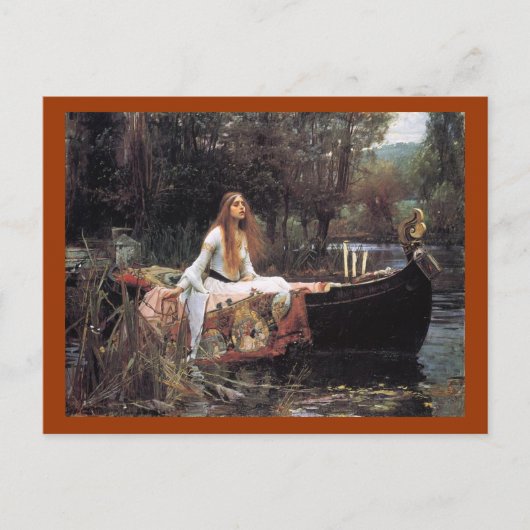 De dame van het Briefkaart van de Sjalot (Voorkant)