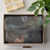 De dame van het sjalot ontkoppelen tissuepapier (Geschenk)