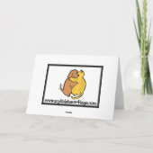 De Dame van het Wenskaart van het golden retriever Kaart (Achterkant)