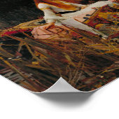 De Dame Van Shallot - Waterhouse Poster (Hoek)