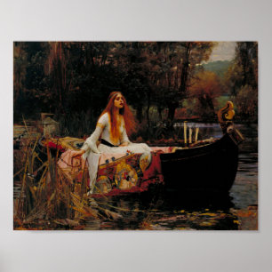 De Dame Van Shallot - Waterhouse Poster