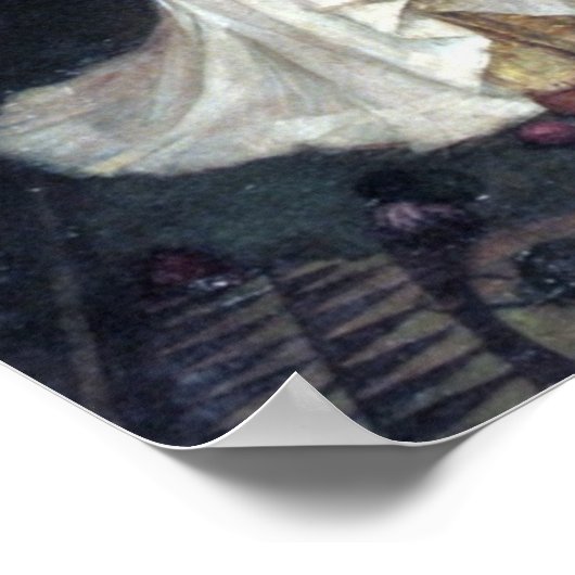 De dame van Shalott ~1894~ Poster (Hoek)