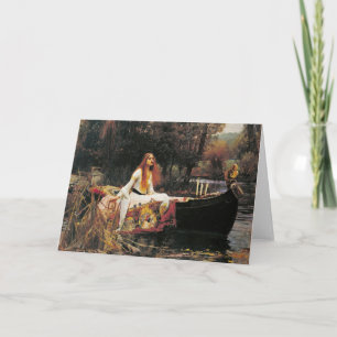 De dame van Shalott door John William Waterhouse Kaart