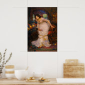 De Dame van Shalott kijkt naar Lancelot Poster (Keuken)