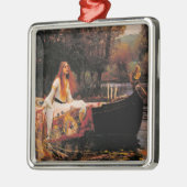 De dame van Shalott (Middeleeuwse schoonheid) Metalen Ornament (Links)