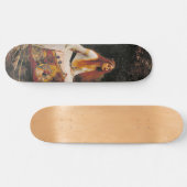 De Dame van Shalott (Middeleeuwse Schoonheid) Persoonlijk Skateboard (Horizontaal)