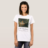 De dame van Shalott op Boot door JW Waterhouse T-shirt (Voorkant volledig)