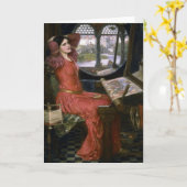 De Dame van Waterhouse van Shalott Kaart (Gele Bloem)