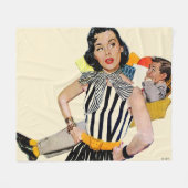 De dame was beledigd fleece deken (Voorkant (Horizontaal))