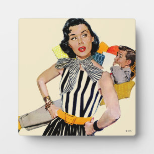 De dame was beledigd fotoplaat