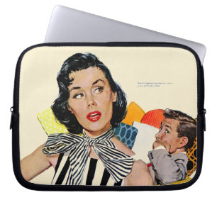 De dame was beledigd laptop sleeve