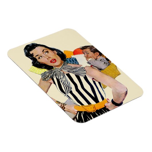 De dame was beledigd magneet (Rechterzijde)