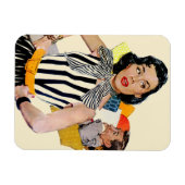 De dame was beledigd magneet (Horizontaal)