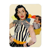 De dame was beledigd magneet (Verticaal)