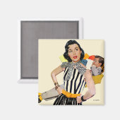 De dame was beledigd magneet (Voorkant / Achterkant)