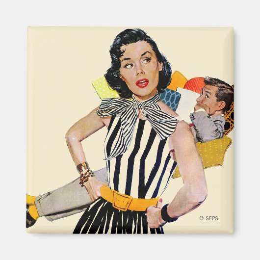 De dame was beledigd magneet (Voorkant)