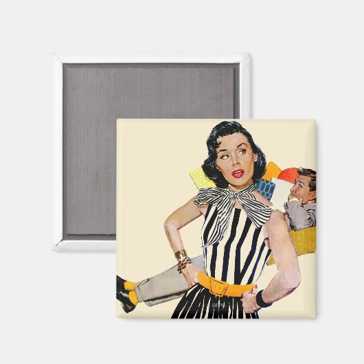 De dame was beledigd magneet (Voorkant / Achterkant)