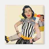 De dame was beledigd magneet (Voorkant)