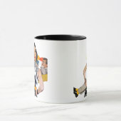 De dame was beledigd mok (Midden)