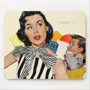 De dame was beledigd muismat