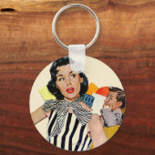 De dame was beledigd sleutelhanger (Voorkant)