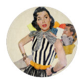 De dame was beledigd snijplank (Voorkant)