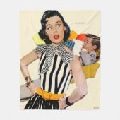 De dame werd beledigd 2 fleece deken (Voorkant)