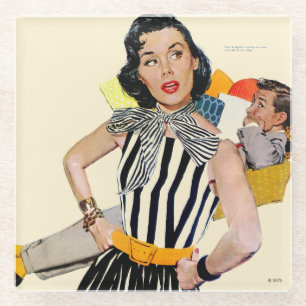 De dame werd beledigd 2 glazen onderzetter